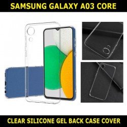 Clear Silicone TPU Gel Back Cover For Samsung Galaxy A03 Core SM-A032F Slim Fit and Sophisticated in Look